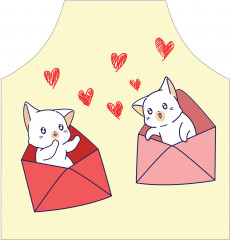 Фартук для кухни «Пушистое послание» - Фото 1