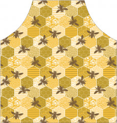 Фартук для кухни «Пчелиные соты в стиле пэчворк» - Фото 1