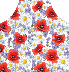 Фартук для кухни «Ромашки и маки» - Фото 1