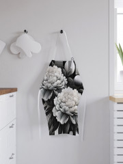 Фартук для кухни «Серые пионы» - Фото 2