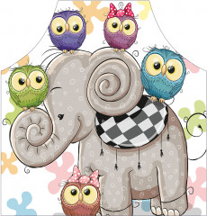 Фартук для кухни «Слоновые друзья» - Фото 1