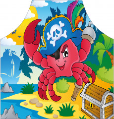 Фартук для кухни «Сокровище и краб» - Фото 1