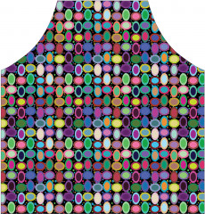 Фартук для кухни «Цветные контурные овалы» - Фото 1