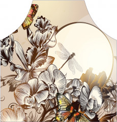 Фартук для кухни «Цветочное развлечение» - Фото 1