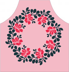 Фартук для кухни «Цветочный венок» - Фото 1