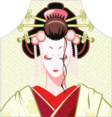 Фартук для кухни «Японская женщина» - Фото 1