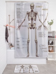 Штора для ванной с водоотталкивающей пропиткой «Анатомия человека» - Фото 2