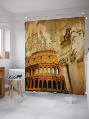 Штора для ванной с водоотталкивающей пропиткой «Античный колизей» - Фото 1