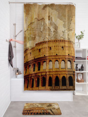 Штора для ванной с водоотталкивающей пропиткой «Античный колизей» - Фото 2
