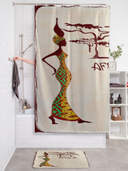 Штора для ванной с водоотталкивающей пропиткой «Африка приветствует» - Фото 2