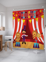 Штора для ванной с водоотталкивающей пропиткой «Веселая дрессировка» - Фото 1