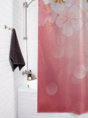 Штора для ванной с водоотталкивающей пропиткой «Весенняя ветка» - Фото 3