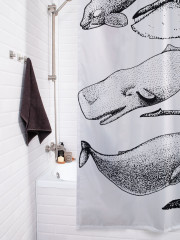 Штора для ванной с водоотталкивающей пропиткой «Виды китов» - Фото 3