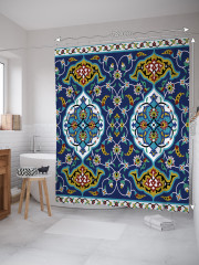 Штора для ванной с водоотталкивающей пропиткой «Восточный узор» - Фото 1