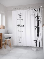 Штора для ванной с водоотталкивающей пропиткой «Гармония и мир» - Фото 1