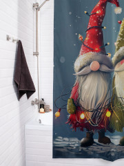Штора для ванной с водоотталкивающей пропиткой «Гномы с гирляндой» - Фото 3