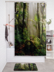 Штора для ванной с водоотталкивающей пропиткой «Джунгли Пуэрто-рико» - Фото 2