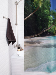 Штора для ванной с водоотталкивающей пропиткой «Дикий морской остров» - Фото 3