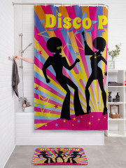 Штора для ванной с водоотталкивающей пропиткой «Дискотека» - Фото 2