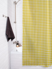 Штора для ванной с водоотталкивающей пропиткой «Желтая клетка» - Фото 3