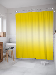 Штора для ванной с водоотталкивающей пропиткой «Желтый переход» - Фото 1