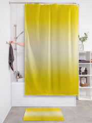 Штора для ванной с водоотталкивающей пропиткой «Желтый переход» - Фото 2