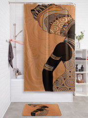 Штора для ванной с водоотталкивающей пропиткой «Жительница Африки» - Фото 2