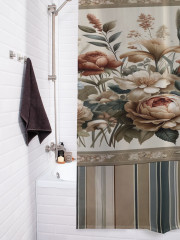 Штора для ванной с водоотталкивающей пропиткой «Задумчивая птичка» - Фото 3