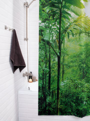 Штора для ванной с водоотталкивающей пропиткой «Заросли джунглей» - Фото 3