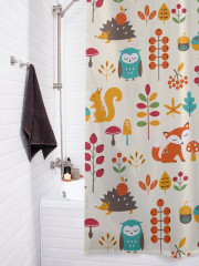 Штора для ванной с водоотталкивающей пропиткой «Зверята-ребята» - Фото 3