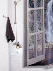 Штора для ванной с водоотталкивающей пропиткой «Из окна в водопад» - Фото 3