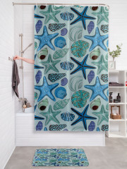 Штора для ванной с водоотталкивающей пропиткой «Изобилие ракушек» - Фото 2