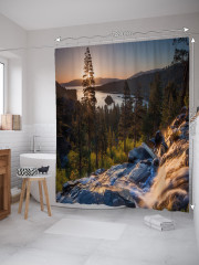 Штора для ванной с водоотталкивающей пропиткой «Красивое озеро» - Фото 1