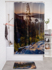 Штора для ванной с водоотталкивающей пропиткой «Красивое озеро» - Фото 2