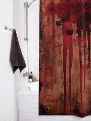 Штора для ванной с водоотталкивающей пропиткой «Краска на стене» - Фото 3