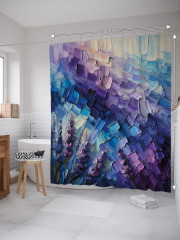 Штора для ванной с водоотталкивающей пропиткой «Красочные мазки» - Фото 1