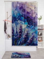 Штора для ванной с водоотталкивающей пропиткой «Красочные мазки» - Фото 2