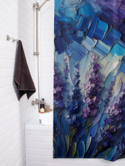 Штора для ванной с водоотталкивающей пропиткой «Красочные мазки» - Фото 3