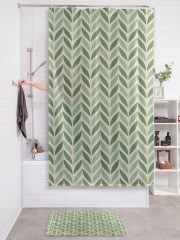 Штора для ванной с водоотталкивающей пропиткой «Лепестковые столбы» - Фото 2