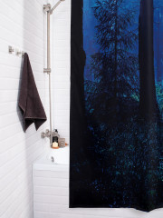 Штора для ванной с водоотталкивающей пропиткой «Лунный свет в лесу» - Фото 3