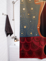 Штора для ванной с водоотталкивающей пропиткой «Мечтающие коты» - Фото 3