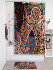 Штора для ванной с водоотталкивающей пропиткой «Мозаика ангела» - Фото 2