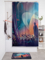 Штора для ванной с водоотталкивающей пропиткой «Мой космос» - Фото 2