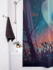Штора для ванной с водоотталкивающей пропиткой «Мой космос» - Фото 3