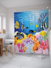 Штора для ванной с водоотталкивающей пропиткой «Морской уют» - Фото 1