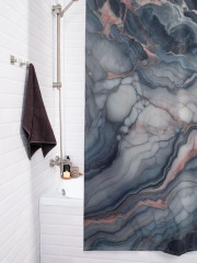 Штора для ванной с водоотталкивающей пропиткой «Мраморное панно» - Фото 3
