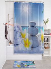 Штора для ванной с водоотталкивающей пропиткой «Мягкий пляж» - Фото 2