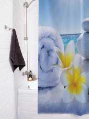 Штора для ванной с водоотталкивающей пропиткой «Мягкий пляж» - Фото 3