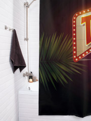 Штора для ванной с водоотталкивающей пропиткой «Направление в бар» - Фото 3