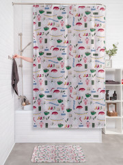 Штора для ванной с водоотталкивающей пропиткой «Настроение праздника» - Фото 2